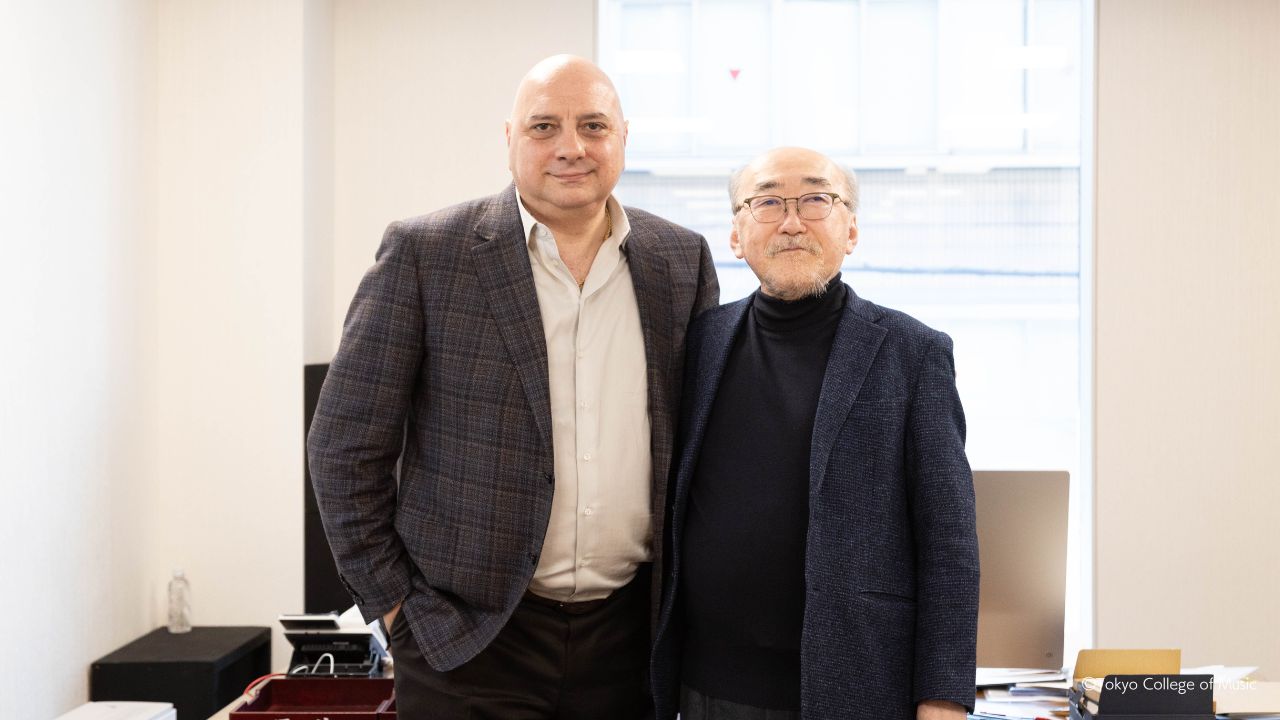トビリシ音楽院学長が野平学長を表敬訪問しました