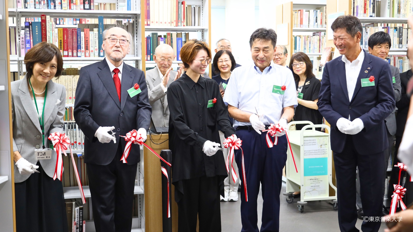 東京音楽大学付属図書館リニューアルオープン記念セレモニーが行われました