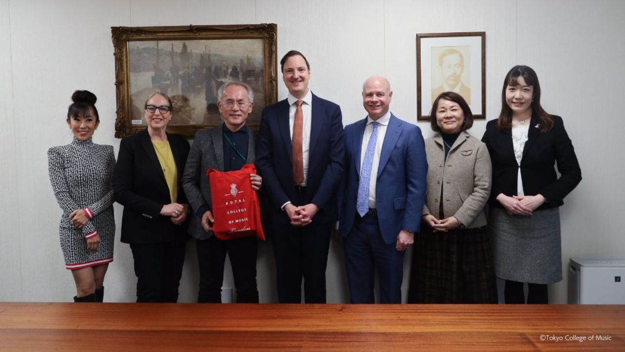 英国王立音楽大学　（Royal College of Music）　学長、副学長およびピアノ主任教授が本学を表敬訪問しました